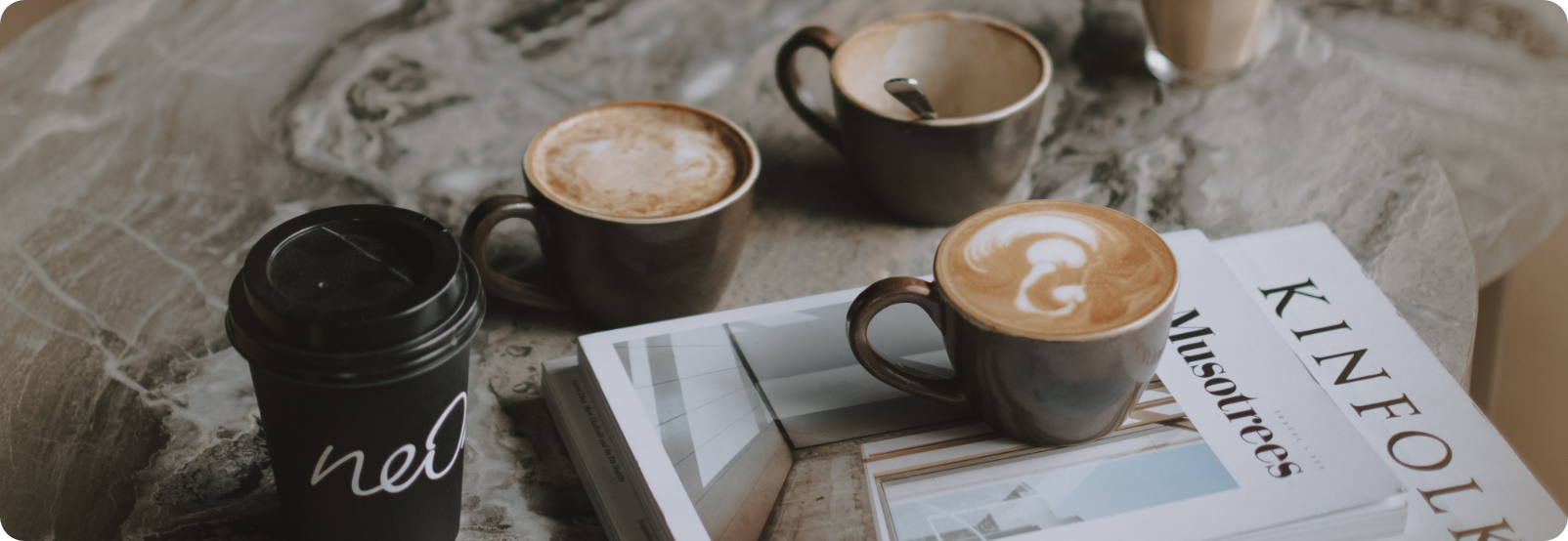 Coffee and writing table