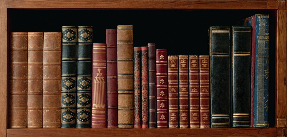 Books on shelf